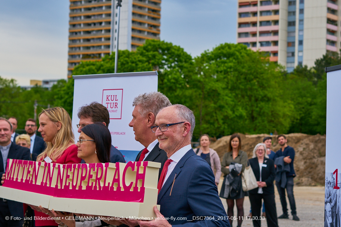 11. Mai 2017 - Grundsteinlegung für die LOGE und dem Kulturquadrat in Neuperlach